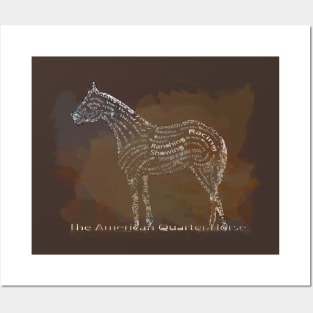 The American Quarter Horse in Typography Posters and Art